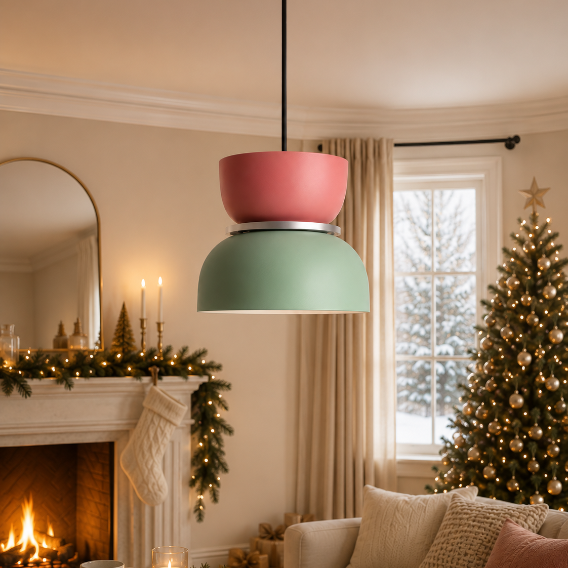 Lucie Color Block Nordic Pendant Light