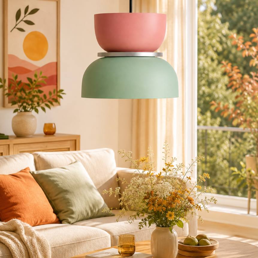Lucie Color Block Nordic Pendant Light