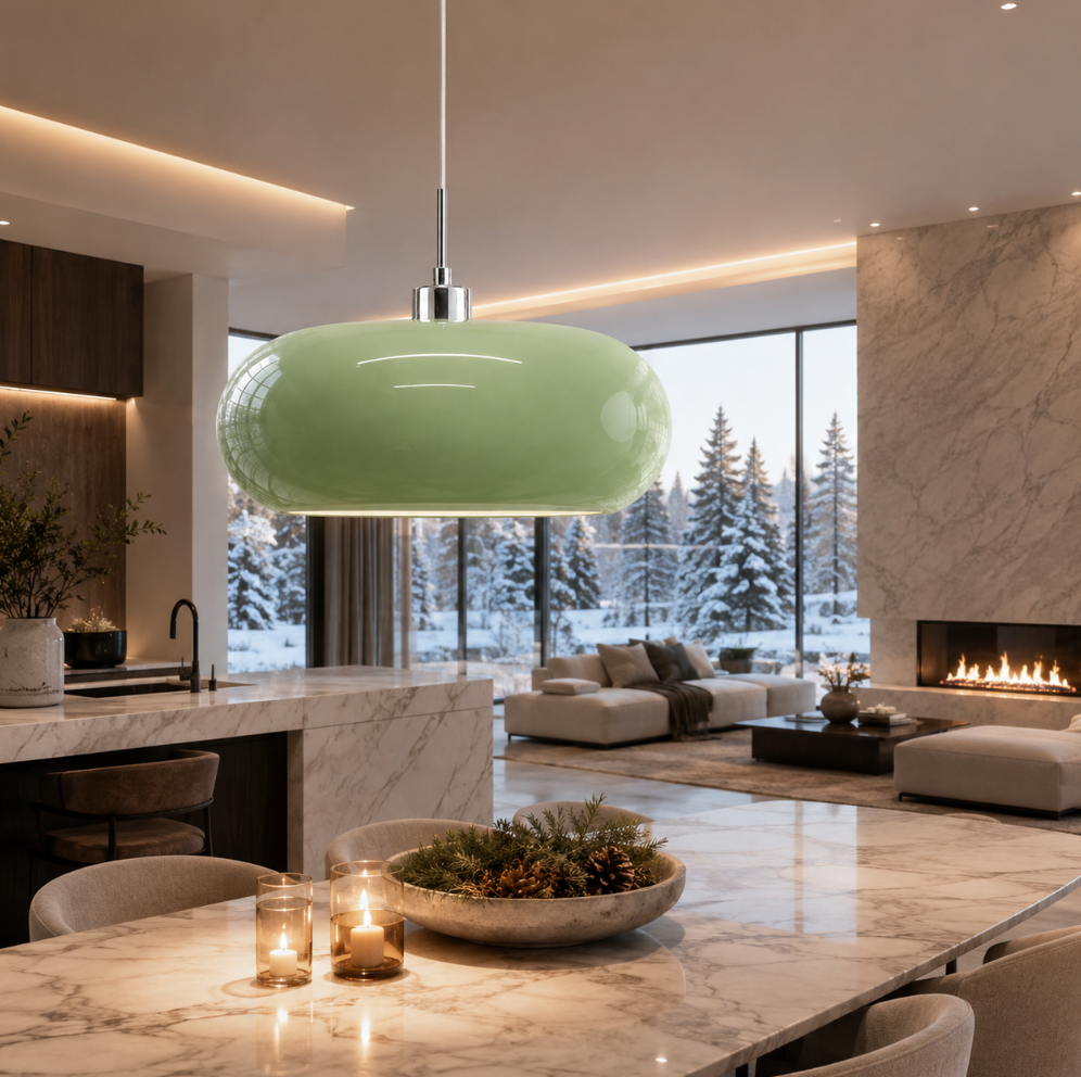 Kieran Bauhaus Glass Pendant Light