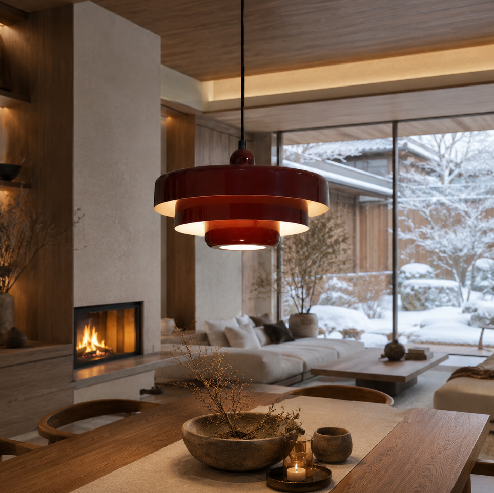 Hind Triple Layer Disc Macaron Pendant Light