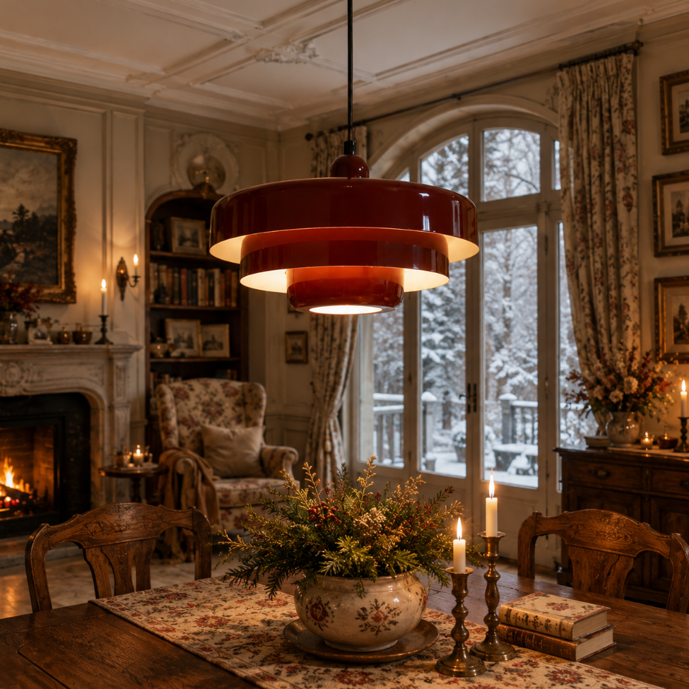 Hind Triple Layer Disc Macaron Pendant Light