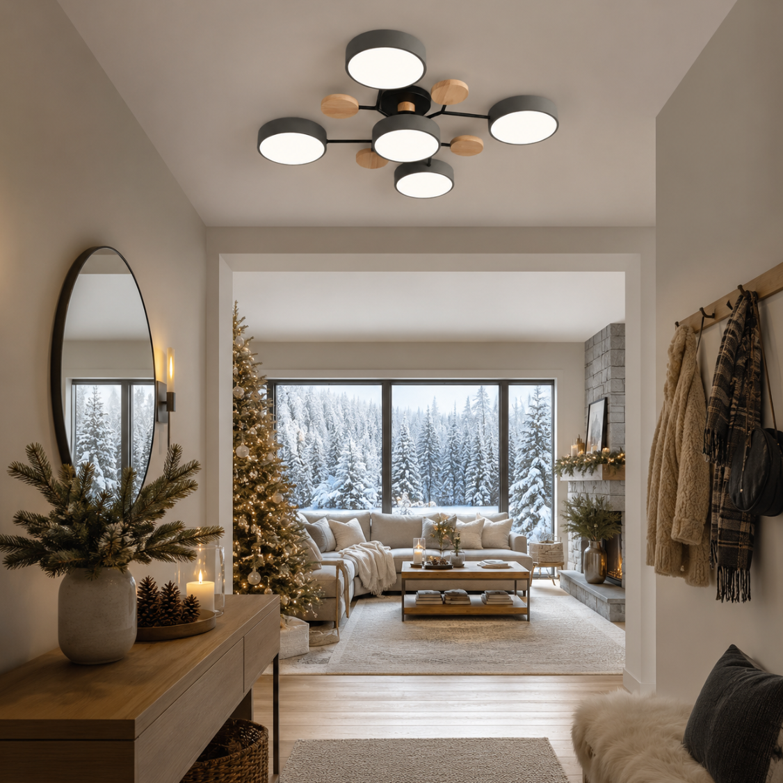 Murray Macaron Molecular LED Ceiling Light